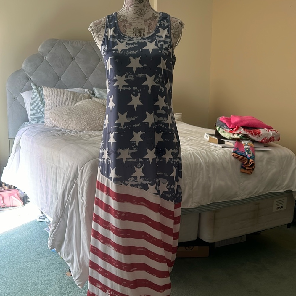 Boutique brand patriotic dress